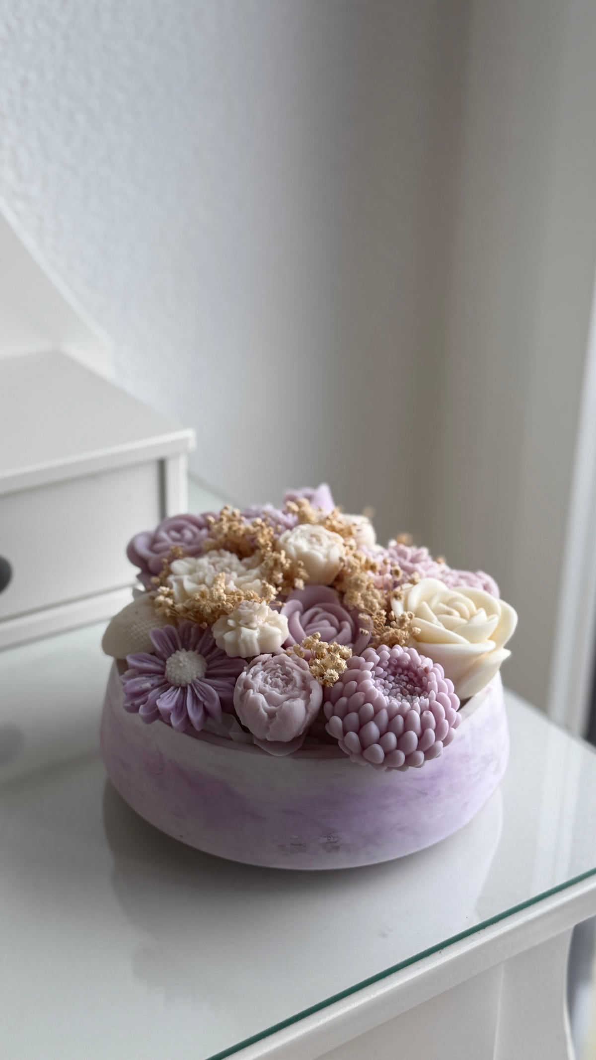 Lila Marmor Bloom