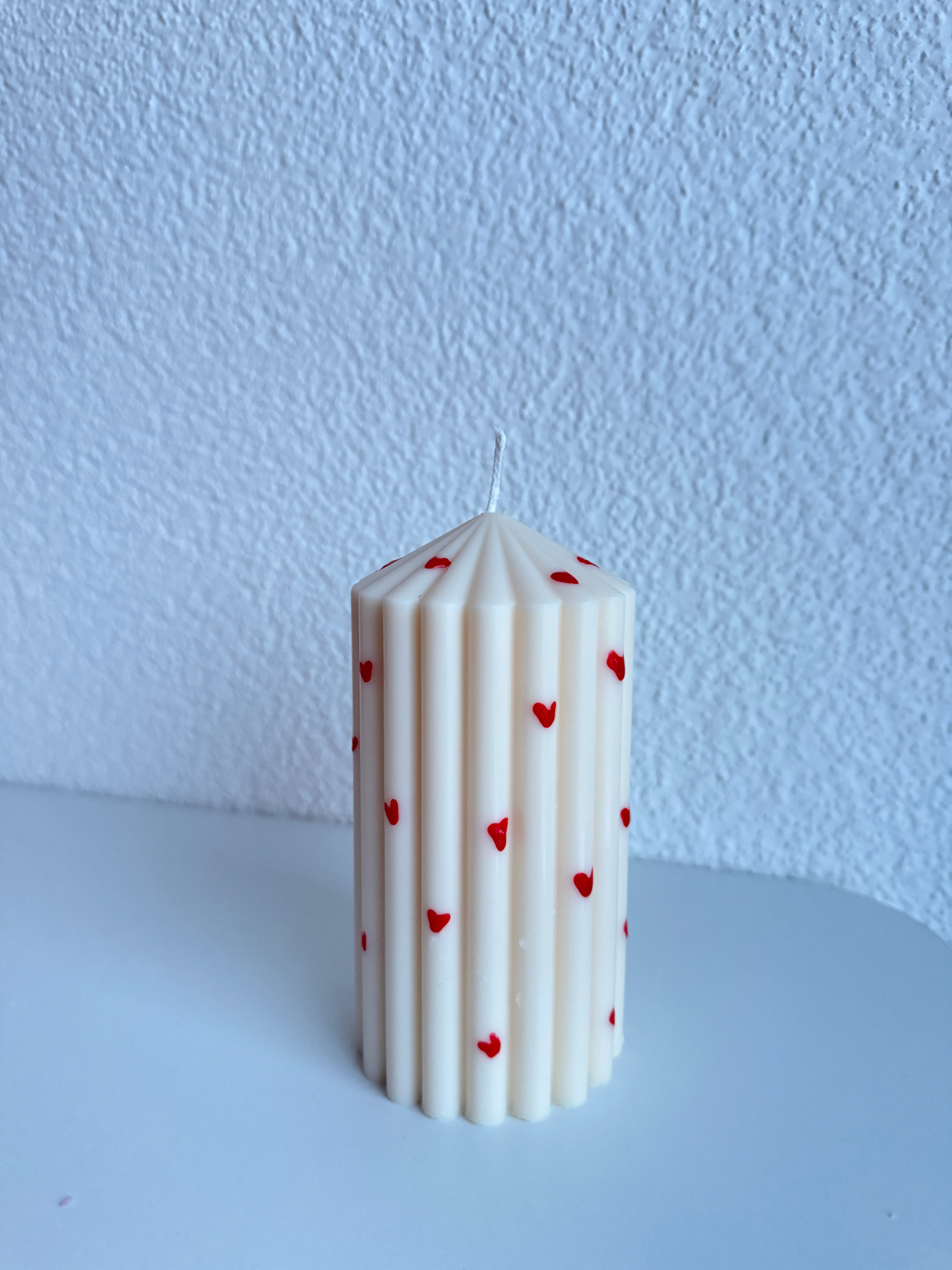 Geriffelte Stumpenkerze